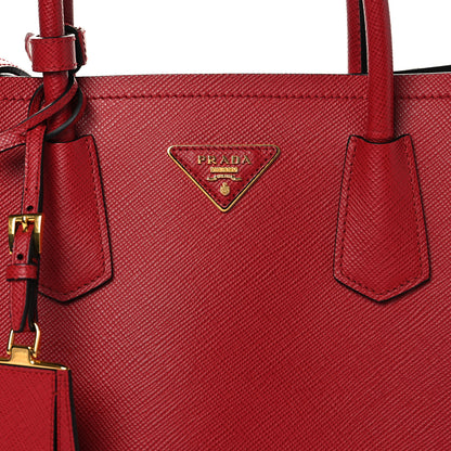 Prada Cuir Medium Double Bag Fuoco Black 8 of 12