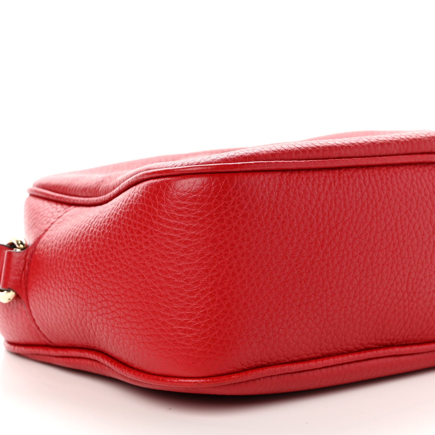 Gucci Pebbled Calfskin Small Soho Disco Bag Tabasco Red 9 of 11