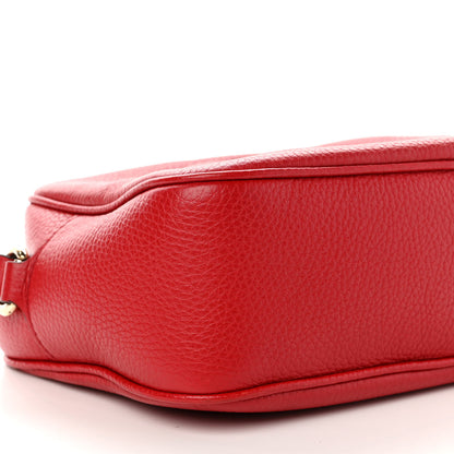 Gucci Pebbled Calfskin Small Soho Disco Bag Tabasco Red 9 of 11