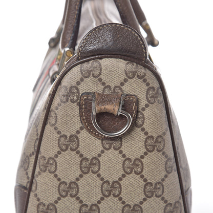 Gucci GG Plus Monogram Vintage Web Small Boston Dark Brown 21 of 25