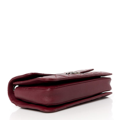 Chanel Goatskin Quilted Medium Perfect Edge Flap Burgundy 4 of 10