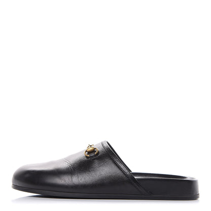Gucci Malaga Kid Womens Horsebit River Slippers 37.5 Black 1 of 11