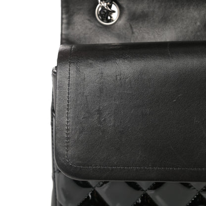 Chanel Patent Quilted Jumbo Double Flap Black 12 of 16