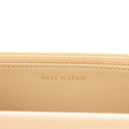 Chanel Lambskin Quilted Wallet On Chain WOC Beige 7 of 8