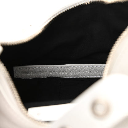 Balenciaga Agneau Arena Le Cagole Shoulder Bag XS Optic White 7 of 9