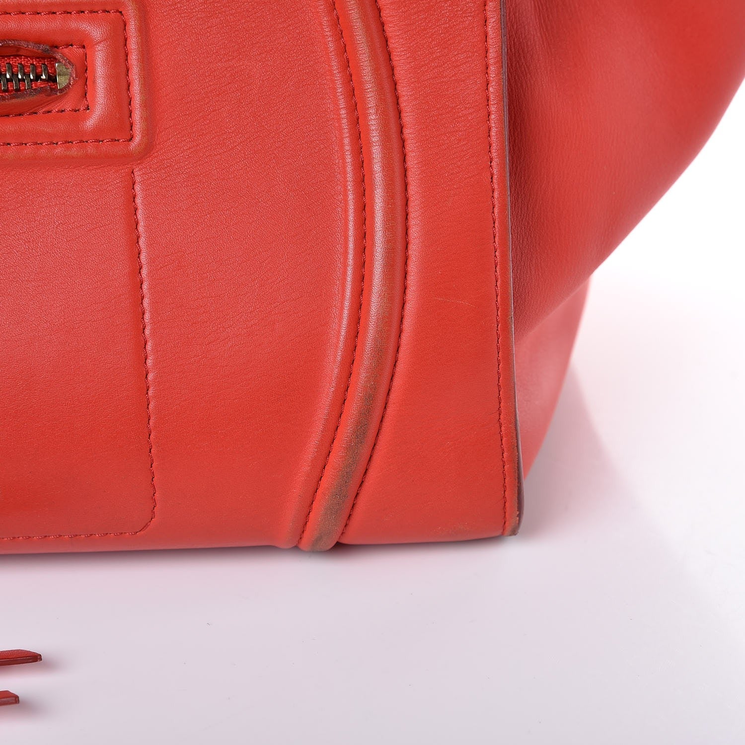 Celine Nappa Calfskin Medium Phantom Luggage Vermillion 16 of 28