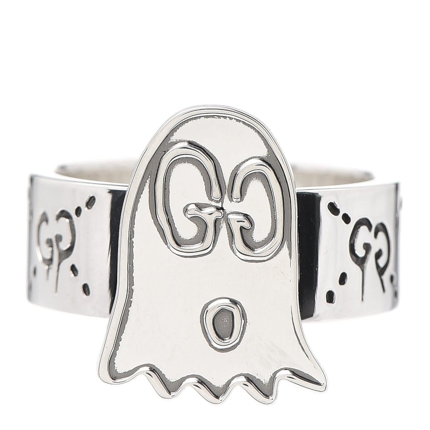 Sterling Silver GucciGhost Ring 64 10.75