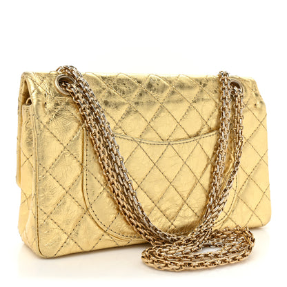 Chanel Metallic Aged Calfskin Quilted 2.55 Reissue 225 Flap Gold 3 of 23