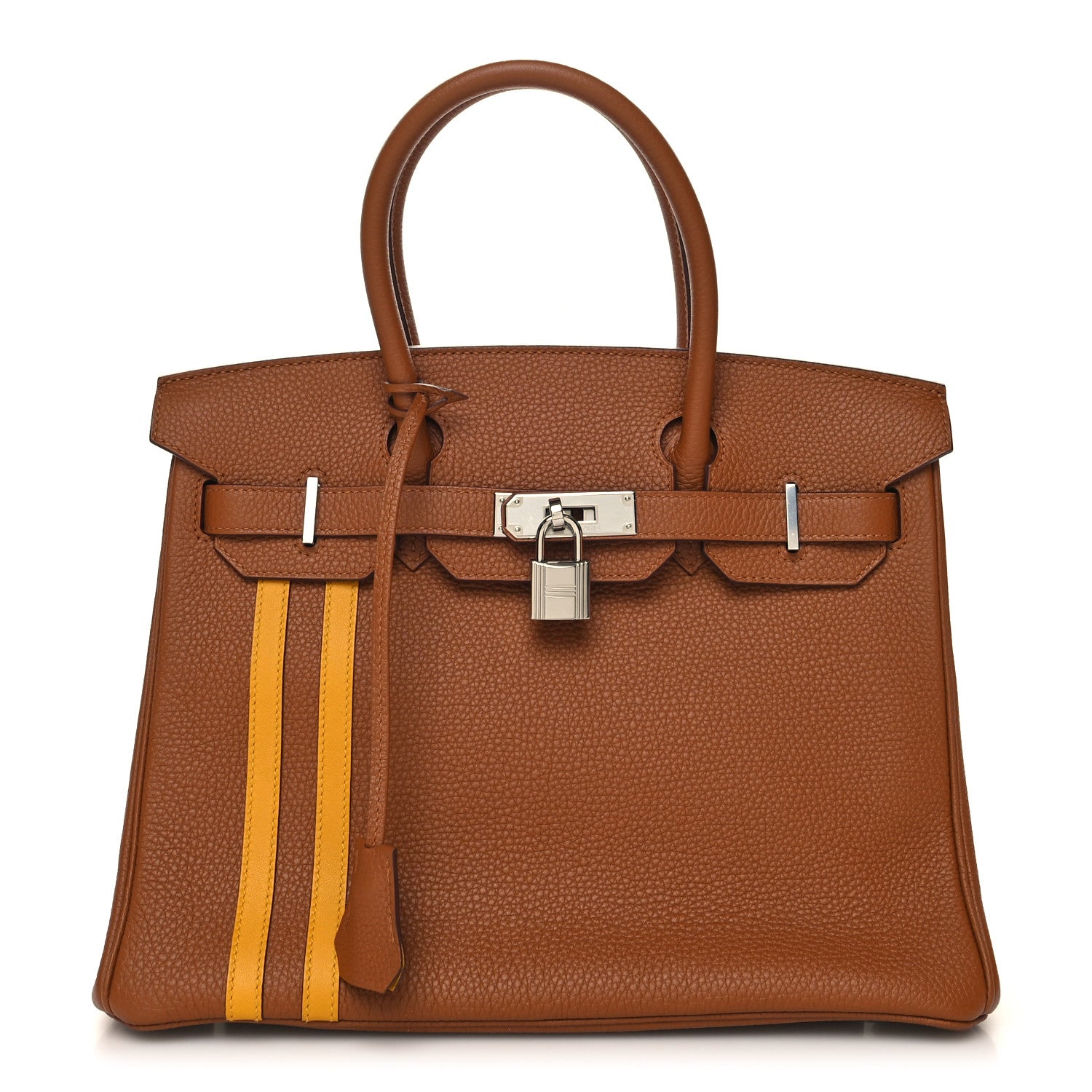 Hermes Togo Swift Officier Birkin 30 Gold Ambre 1 of 12