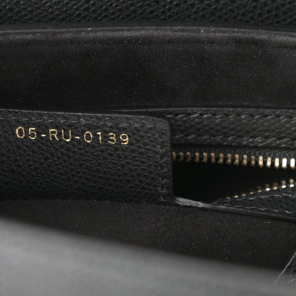 Christian Dior Grained Calfskin Saddle Bag Black 7 of 11