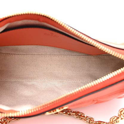 Gucci Calfskin GG Matelasse Chain Handbag Deep Orange Natural 5 of 11