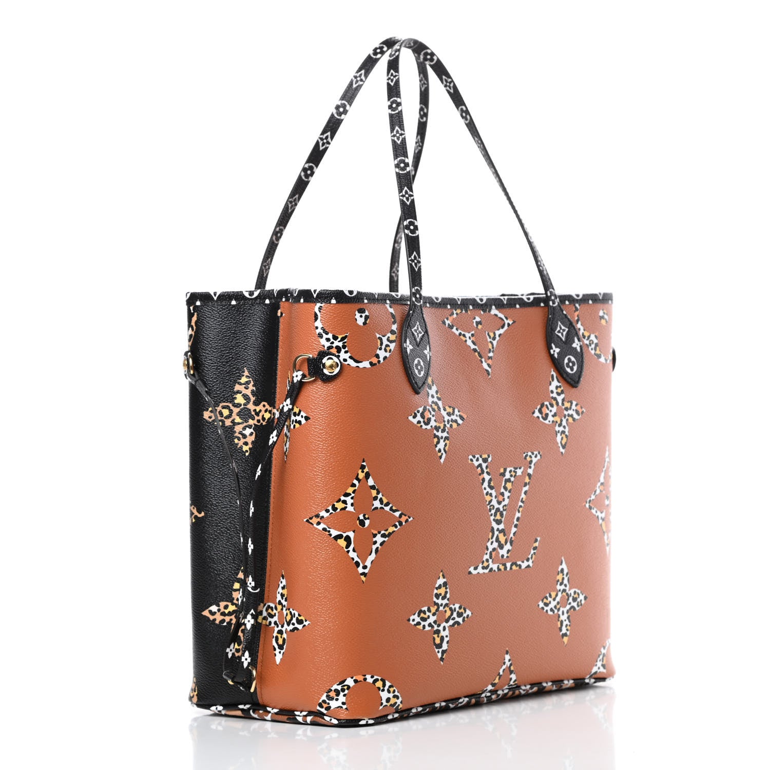 Louis Vuitton Monogram Giant Jungle Neverfull MM Black 3 of 11