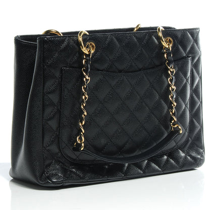 Chanel Caviar Grand Shopping Tote GST Black 3 of 7