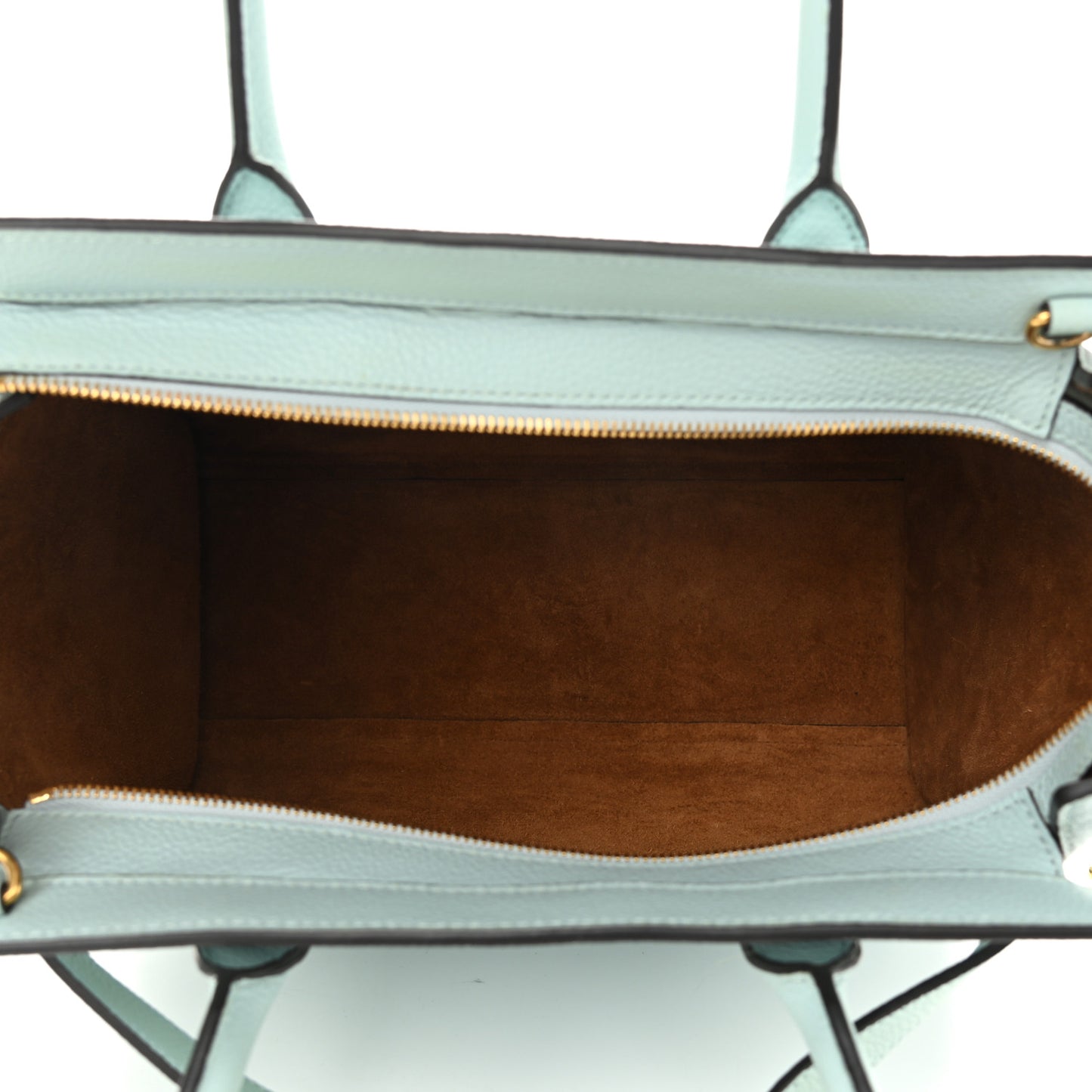 Small Classic Grain Small Bayswater Zip Tote Light Antique Blue