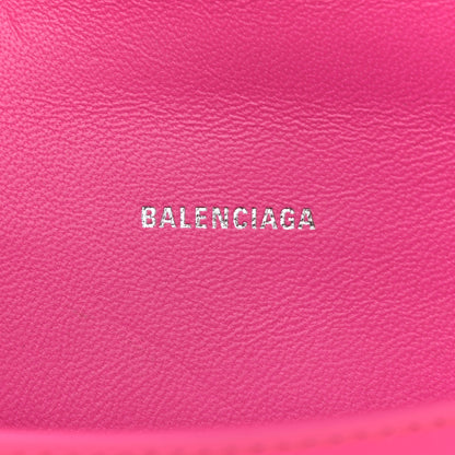 Balenciaga Shiny Box Calfskin Hourglass Top Handle Bag XS Acid Fuchsia 5 of 11
