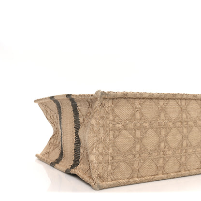 Christian Dior Raffia Cannage Medium Book Tote Natural 8 of 11