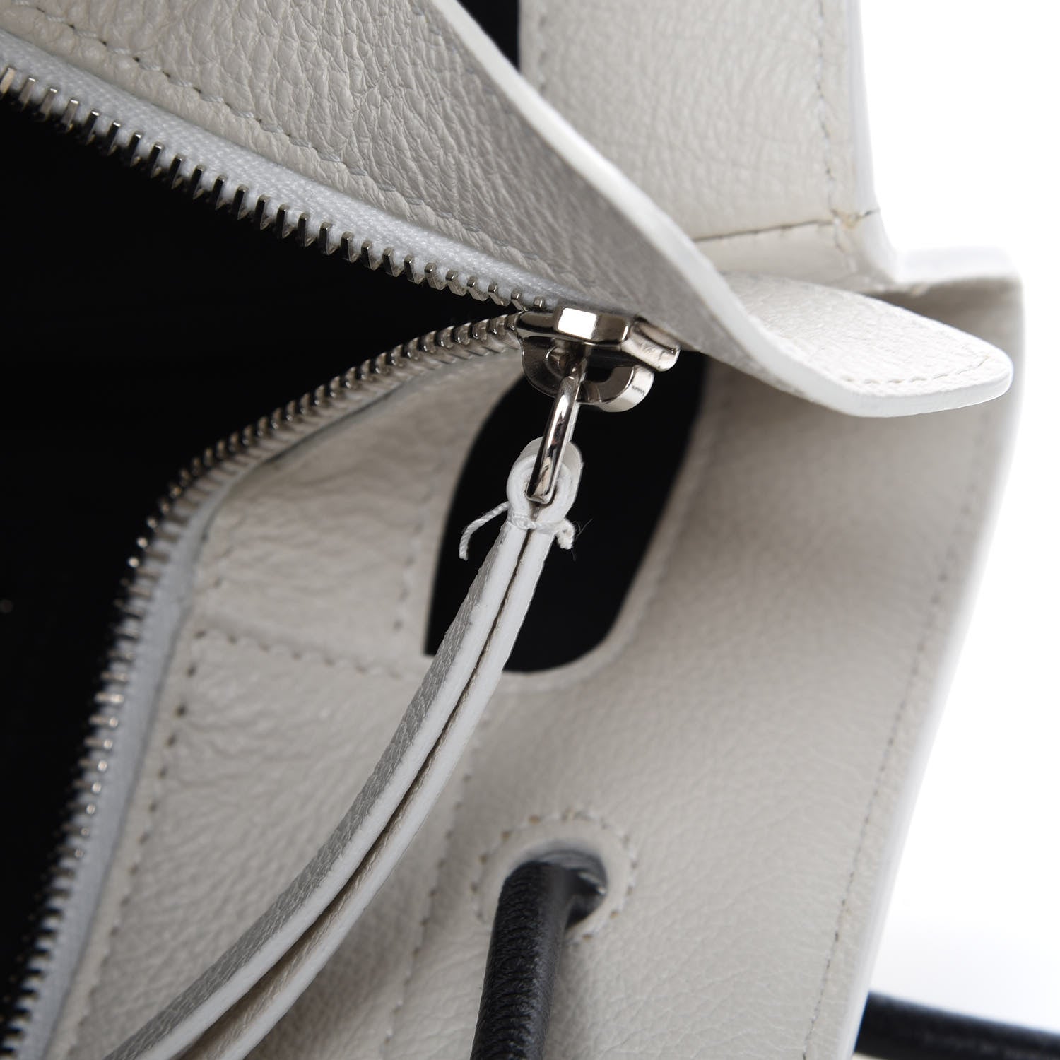 Balenciaga Calfskin Medium Logo North South Shopping Tote White 12 of 12