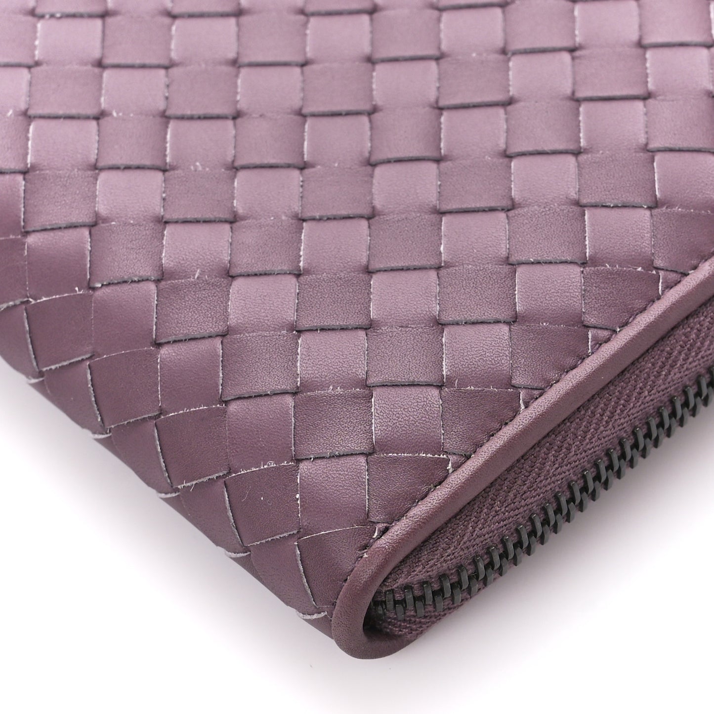 Nappa Intrecciato Zip Around Wallet Corot