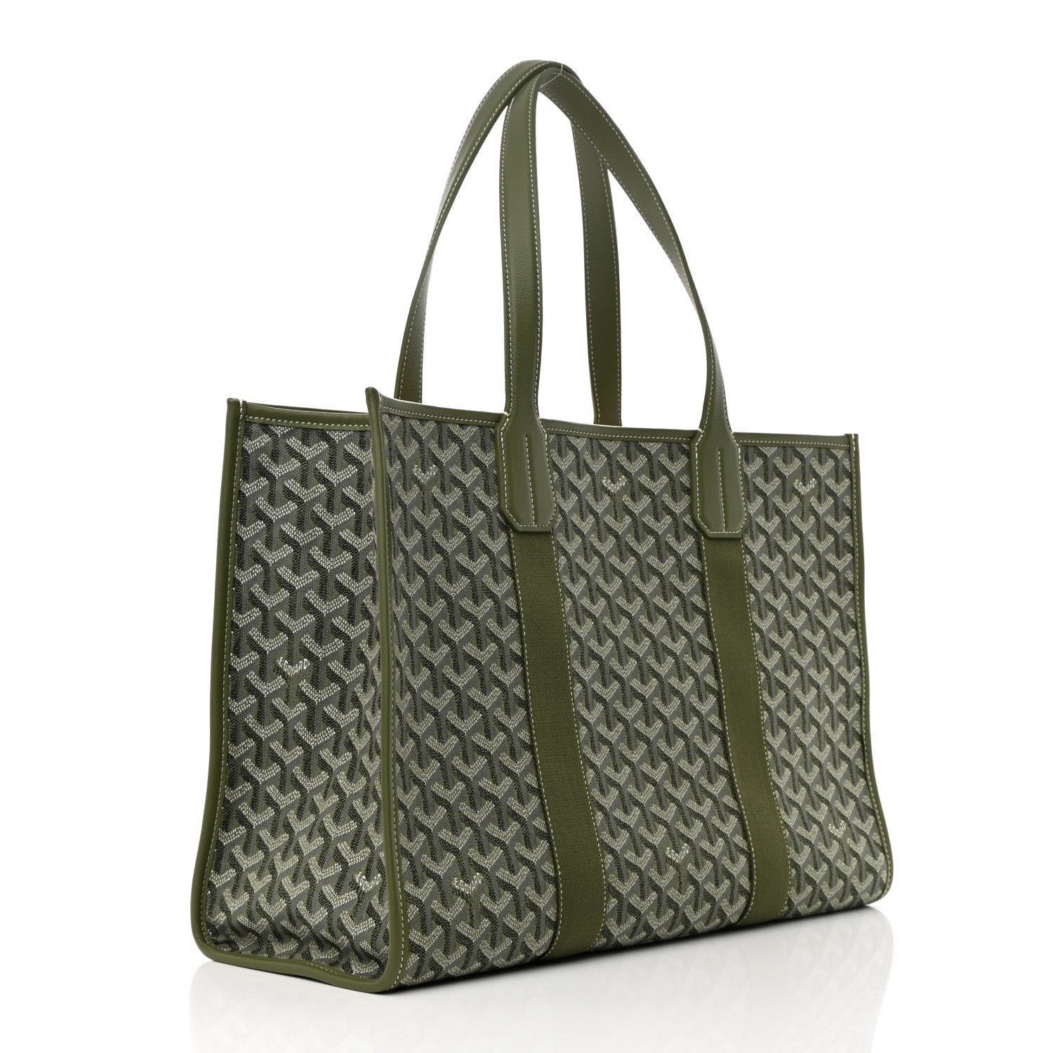 Goyard Goyardine Villette MM Tote Khaki 1340567 – FASHIONPHILE
