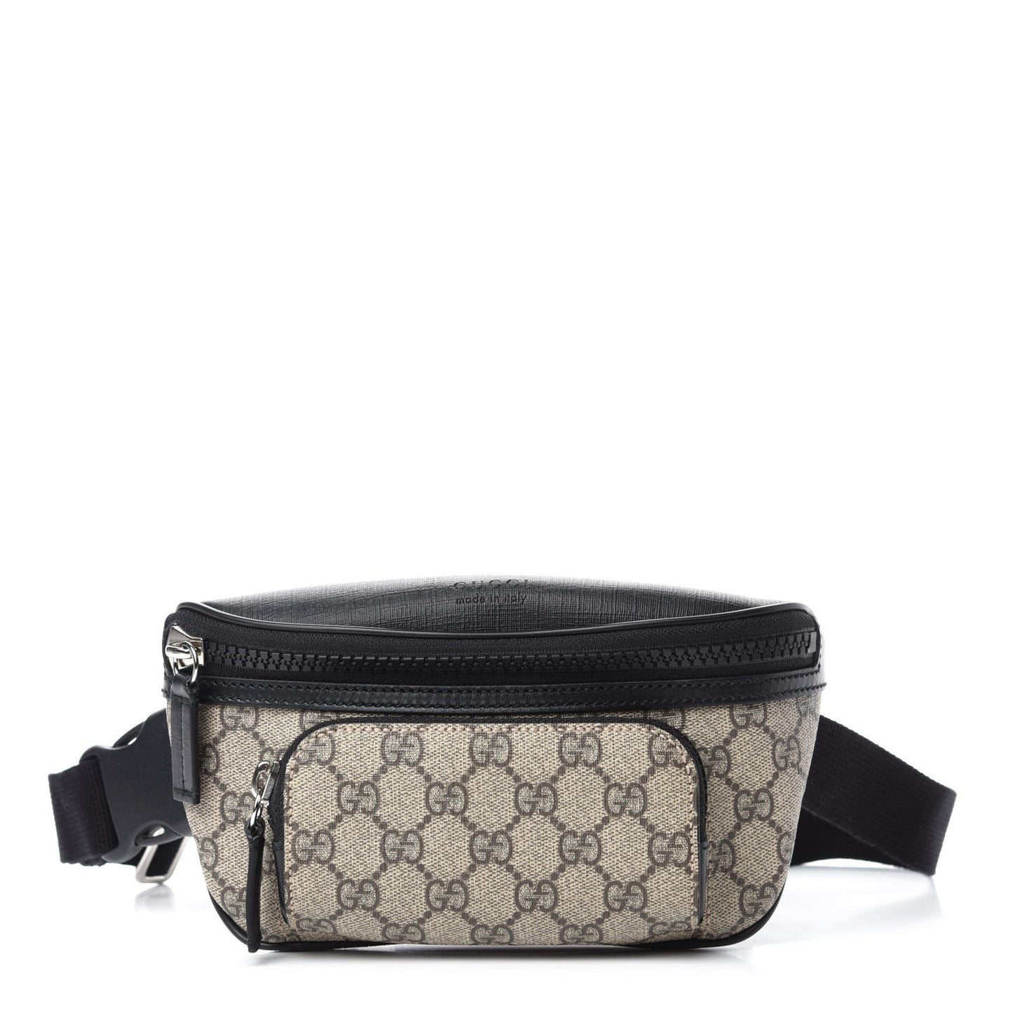GG Supreme Monogram Belt Bag Black