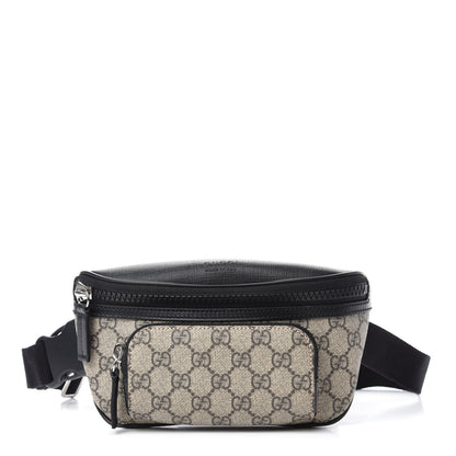 Gucci GG Supreme Monogram Belt Bag Black 1 of 10