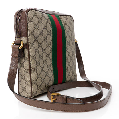 Gucci GG Supreme Monogram Web Small Ophidia Messenger Bag Brown 3 of 11