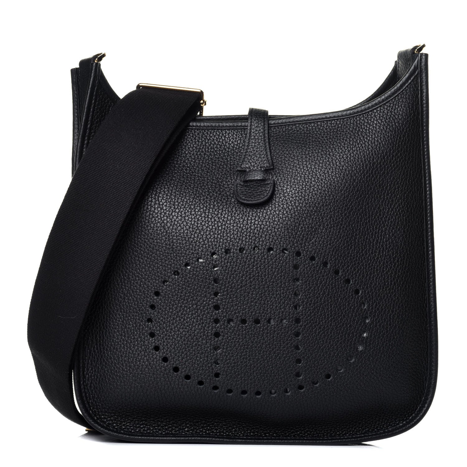 Hermes Taurillon Clemence Evelyne III PM Black 1 of 10