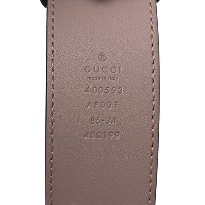 Gucci Calfskin Double G 40mm Belt 85 34 Porcelain Rose 3 of 6
