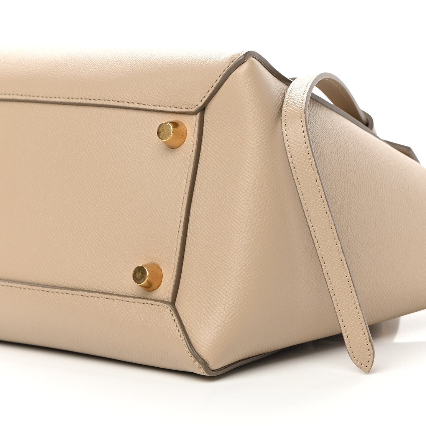 Grained Calfskin Mini Belt Bag Light Taupe