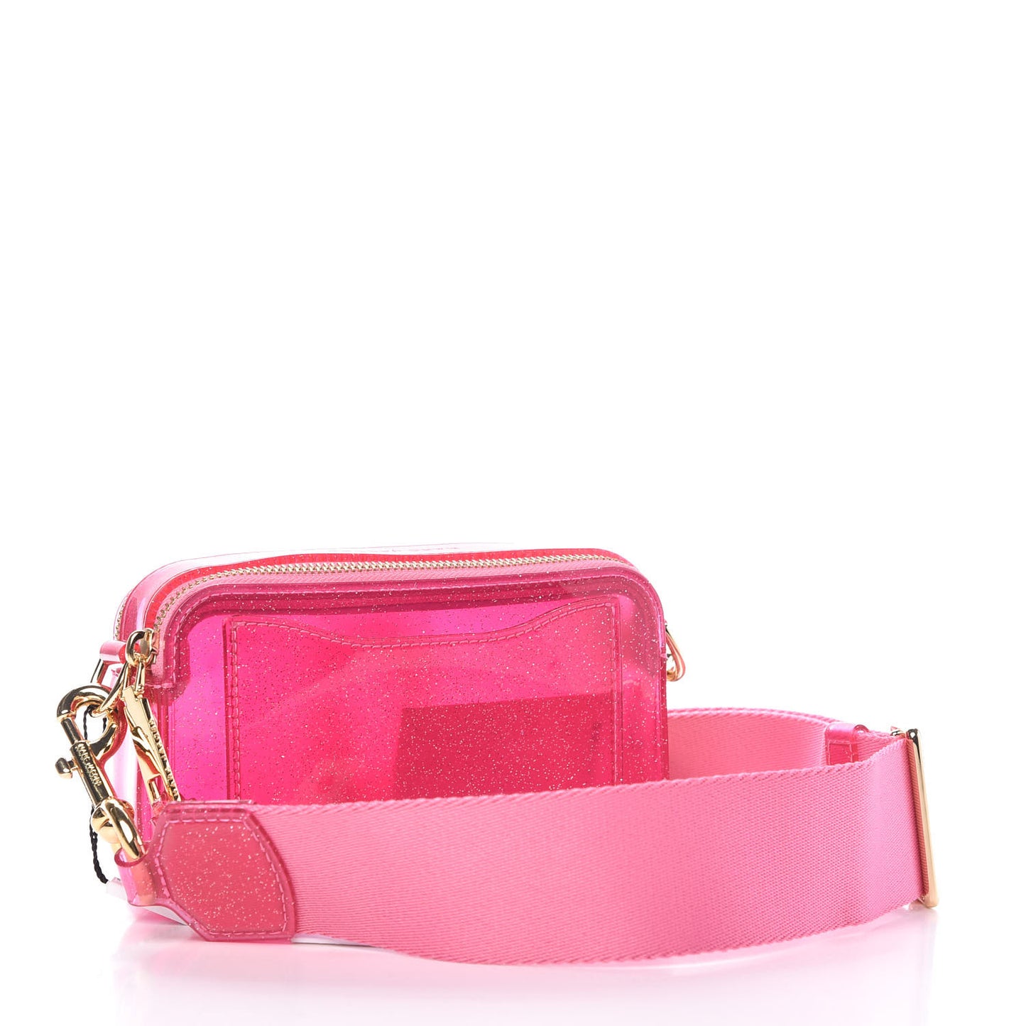 Jelly Glitter Small Snapshot Camera Bag Pink