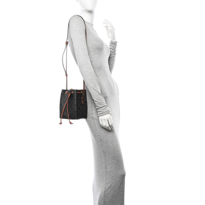 Celine Triomphe Canvas Calfskin Micro Sailor Bag Tan 2 of 11
