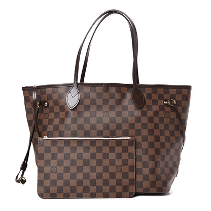 Louis Vuitton Damier Ebene Neo Neverfull MM Rose Ballerine 1 of 12