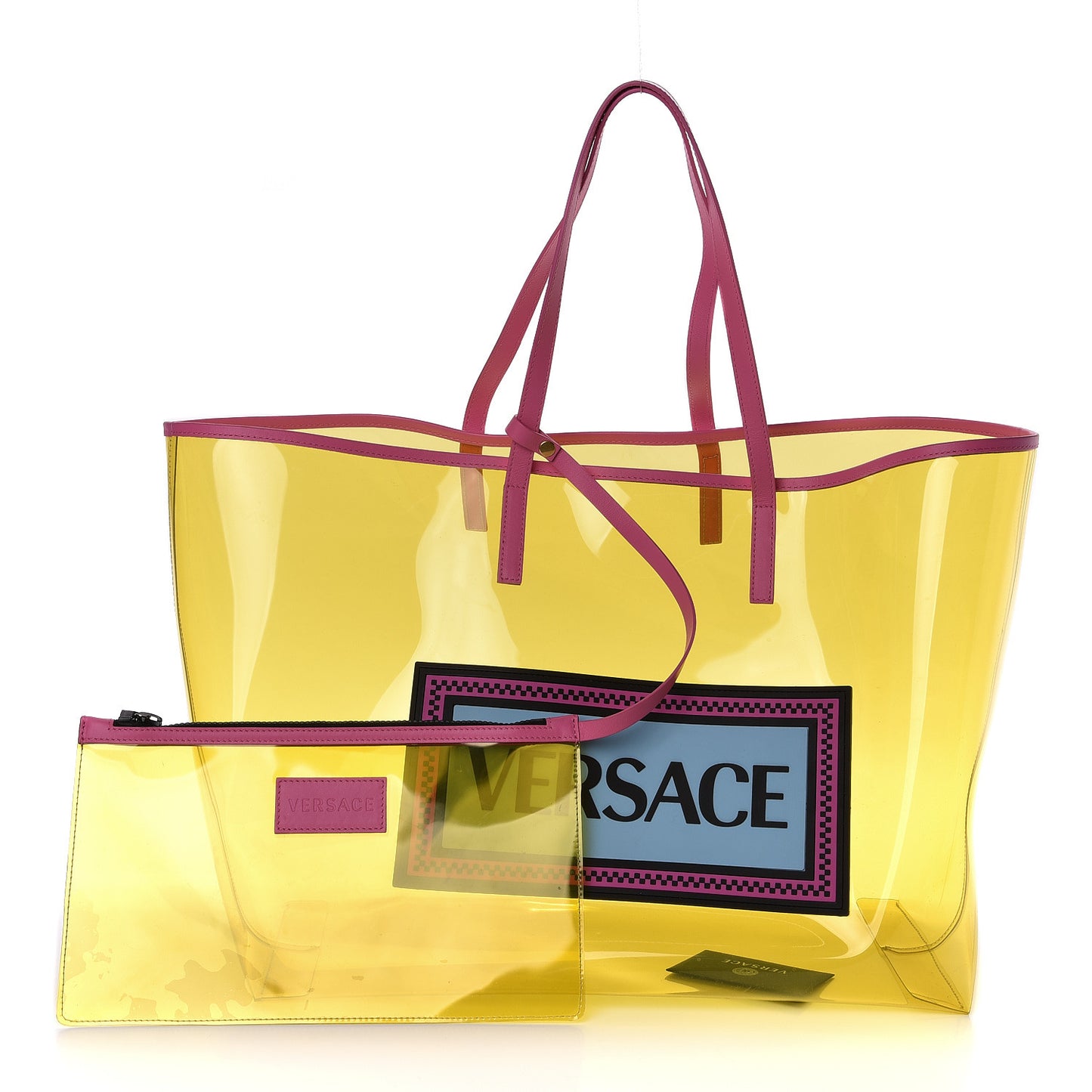 Vinyl Calfskin 90s Logo Tote Multicolor