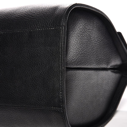 Balenciaga Grained Calfskin M Tube Round Tote Black 15 of 19