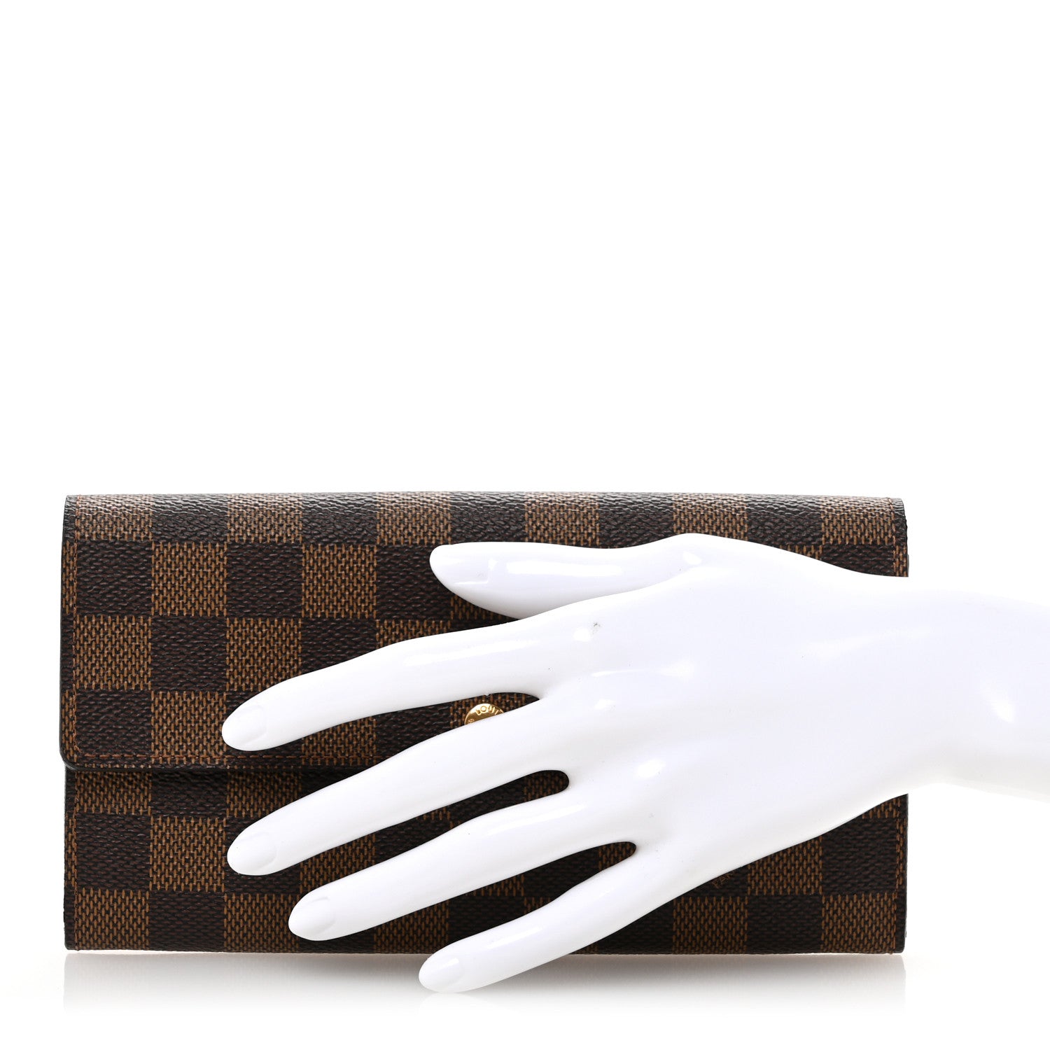 Louis Vuitton Damier Ebene Sarah Wallet 2 of 9