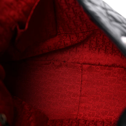 Christian Dior Lambskin Cannage Flap Messenger Bag Black 12 of 19