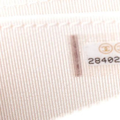 Chanel Caviar Quilted Zip Coin Purse White 7 of 8