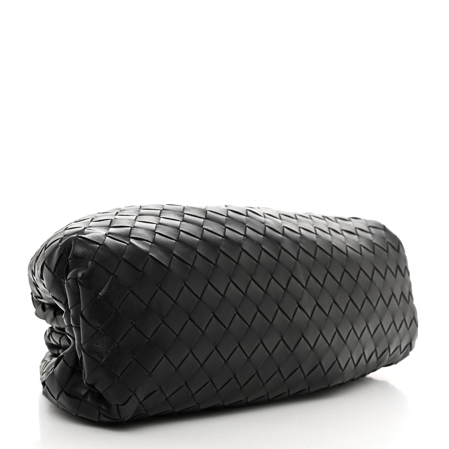 Nappa Maxi Intrecciato The Pouch Oversized Clutch Black
