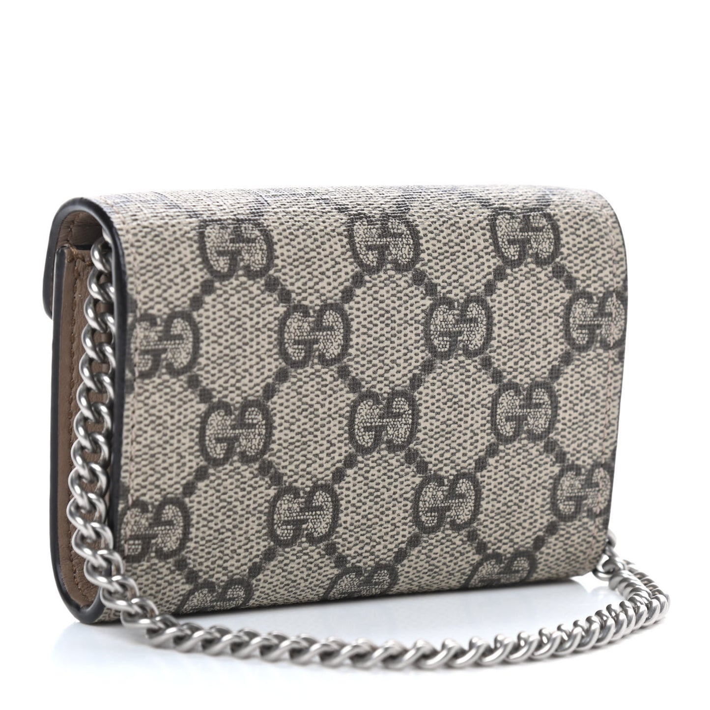 GG Supreme Monogram Dionysus Coin Purse Taupe