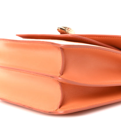 Bulgari Calfskin Serpenti Forever Maxi Chain Crossbody Bag Orange 10 of 11