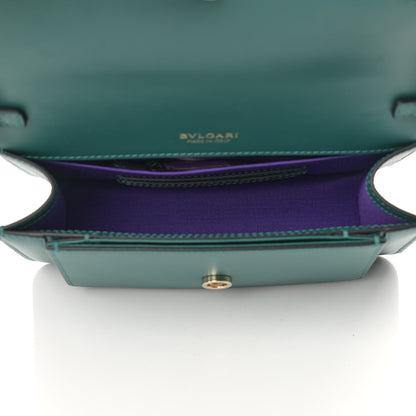 Bulgari Calfskin Serpenti Forever Shoulder Bag Emerald Green 4 of 10