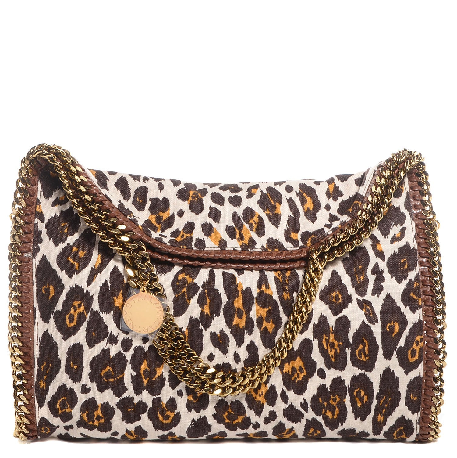 Stella McCartney Linen Leopard Small Falabella Tote 1 of 9