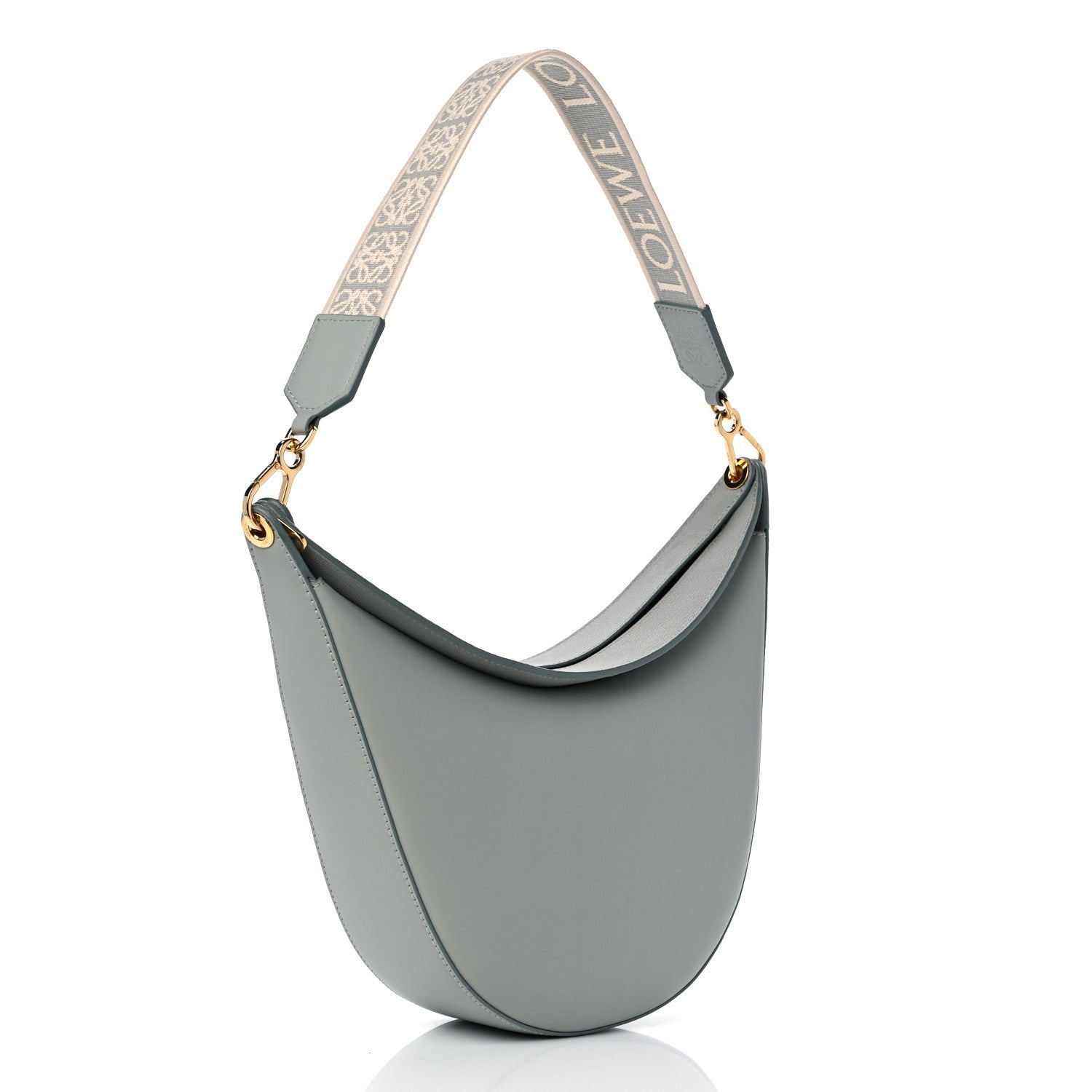 Loewe Satin Calfskin Jacquard Luna Bag Ash Grey 3 of 10