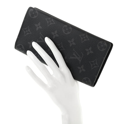 Louis Vuitton Monogram Eclipse Brazza Wallet 2 of 6