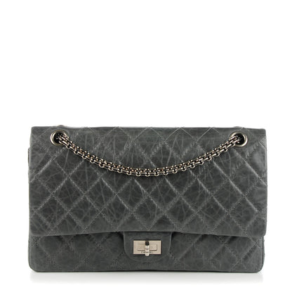 Chanel Aged Calfskin Quilted 50th Anniversary 2.55 Reissue 226 Flap Grey 1 of 8