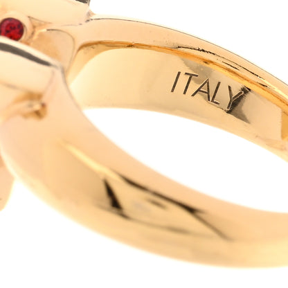 Louis Vuitton Crystal Planet Essential V Ring 53 6.25 Multicolor Gold 5 of 6