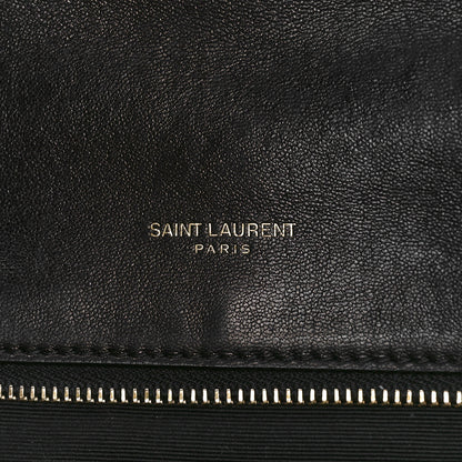 Saint Laurent Lambskin Quilted Sade Puffer Envelope Clutch Black 8 of 11