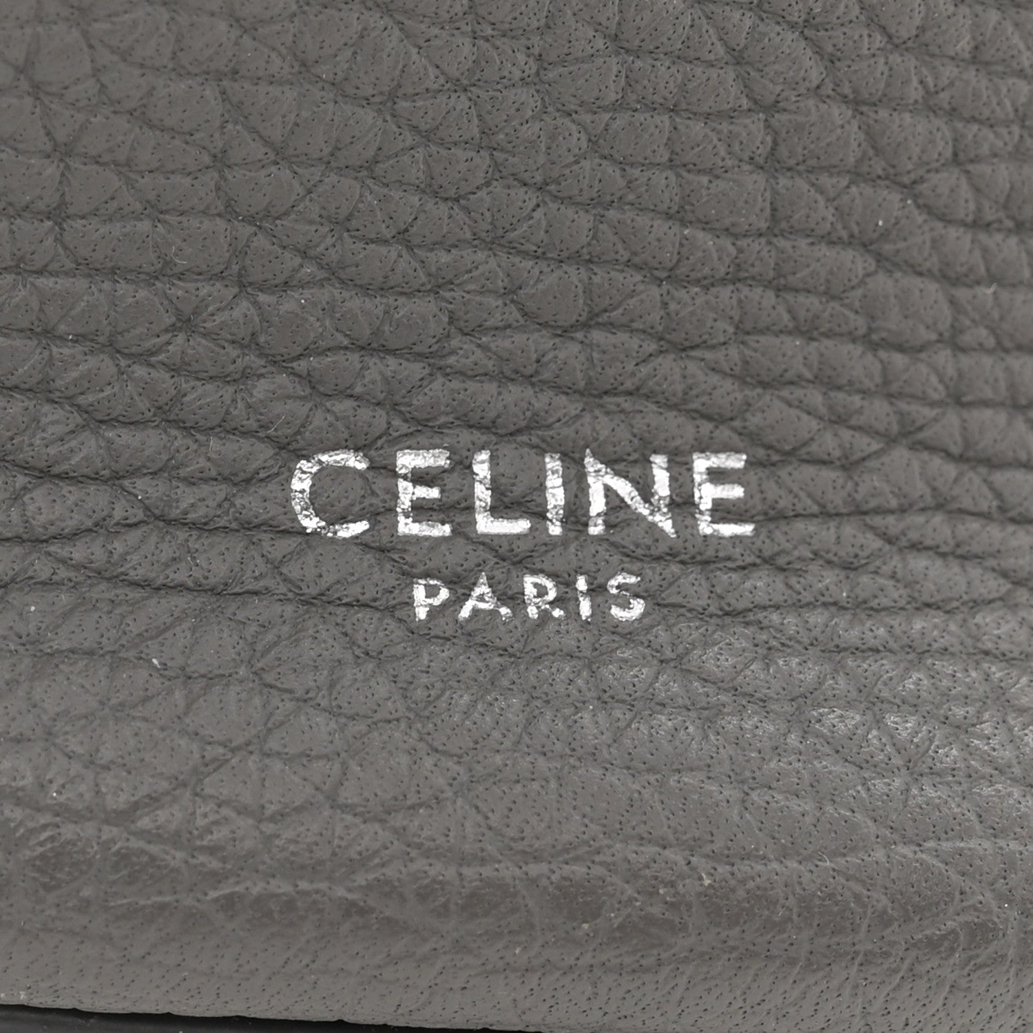 Celine Supple Grained Calfskin Nano Big Bag Bucket Grey 6 of 10