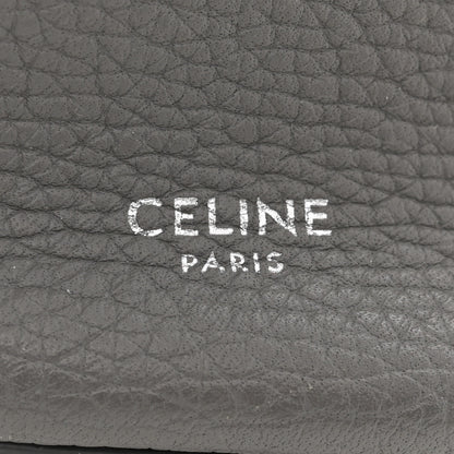 Celine Supple Grained Calfskin Nano Big Bag Bucket Grey 6 of 10