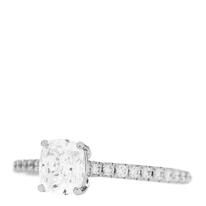 Tiffany Platinum Diamond .84ct Novo Cushion Cut Engagement Ring 52 6 3 of 7